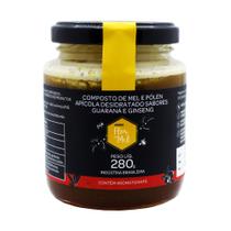 Composto de mel e extrato de propolis guaraná e ginseng flor