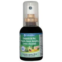 Composto de Mel, Própolis, Guaco, Gengibre, Canela e Eucalipto Spray Schraiber 35ml