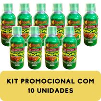 Composto de Mel Super Enriquecido com Plantas e Ervas Medicinais Faramel Bronq-Plus Frasco 250ml Kit Promocional 10 Unid