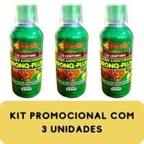 Composto de Mel Super Enriquecido com Plantas e Ervas Medicinais Faramel Bronq-Plus Frasco 250ml Kit Promocional 3 Unida
