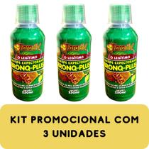 Composto de Mel Super Enriquecido com Plantas e Ervas Medicinais Faramel Bronq-Plus Frasco 250ml Kit Promocional 3 Unida