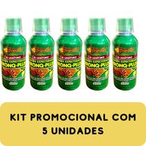 Composto de Mel Super Enriquecido com Plantas e Ervas Medicinais Faramel Bronq-Plus Frasco 250ml Kit Promocional 5 Unida Composto de Mel Super Enriquecido com Plantas e Ervas Medicinais Faramel Bronq-Plus Frasco 250ml Kit Promocional 5 Unida