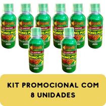Composto de Mel Super Enriquecido com Plantas e Ervas Medicinais Faramel Bronq-Plus Frasco 250ml Kit Promocional 8 Unida