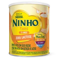 Composto Lácteo NINHO Fases 3+ Anos Zero Lactose 700g