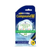 Composto removedor de verrugas W Freeze Off para crianças com 15 aplicativos Freeze
