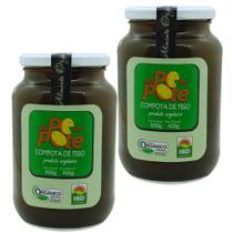 Compota de figo organica pote 600g do pé ao pote - kit 2 unidades