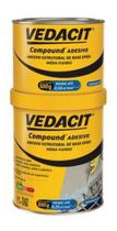 Compound Adesivo Estrutural Cola Ferro Concreto 1kg Vedacit