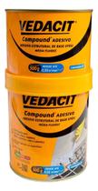 Compound Adesivo Estrutural de Base Epóxi Media Fluidezz 500g Vedacit Compound Adesivo Estrutural de Base Epóxi Media Fluidezz 500g Vedacit