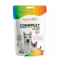 Compplet Mix Pet A-z 120g em Pó Suplemento Aminoácidos Cães Gatos Todas Fases Organnact