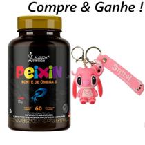 Compre e Ganhe Peixin Omega Kids 60 cápsulas mastigaveis + chaveiro Stitch rosa