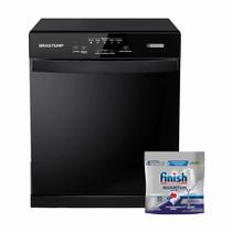 Compre Lava-Louças Brastemp 8S Preto BLF08AE e Ganhe Detergente para Lava-Louças Finish Compre Lava-Louças Brastemp 8S Preto BLF08AE e Ganhe Detergente para Lava-Louças Finish