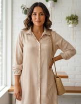 Compre vestido Chemise e ganhe bolsa feita em crochê