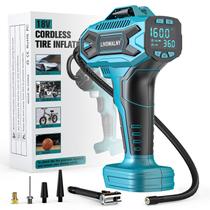 Compresor de aire LIVOWALNY inalámbrico 18V 160 PSI digital Compresor de aire LIVOWALNY inalámbrico 18V 160 PSI digital