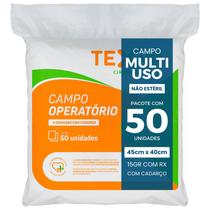 Compressa Campo Operatório 15g C/fio Radiopaco 40x45 50 Unid Compressa Campo Operatório 15g C/fio Radiopaco 40x45 50 Unid