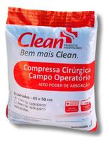 Compressa Cirúrgica Clean 45x50cm C/50 Campo Operatorio Compressa Cirúrgica Clean 45x50cm C/50 Campo Operatorio