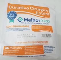 Compressa cirúrgica costurada (coxim) 15cmx60cm estéril melhormed
