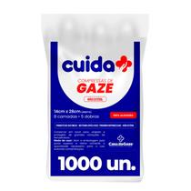 Compressa de Gaze 11 Fios Curativo Hidrófilo 1000 Unidades