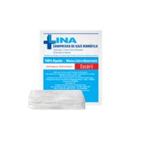 Compressa de Gaze 13 Fios Estéril Com 10 Unidades 7,5cm x 7,5cm Lina