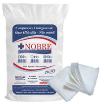 Compressa de Gaze 7,5x7,5cm 13 Fios c/ 500 und. Nobre Compressa de Gaze 7,5x7,5cm 13 Fios c/ 500 und. Nobre