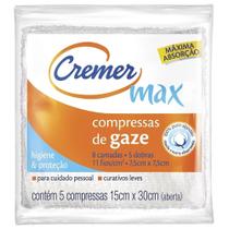 Compressa de Gaze Cremer 11 Fios 7,5x7,5cm - 40 Embalagens com 5 Unidades