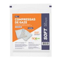 Compressa De Gaze Estéril 11 Fios 10 Envelopes 100 Un