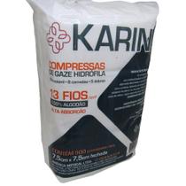 Compressa de Gaze Hidrófila Não Estéril 13 Fios Karina - 500 Unidades - America Medical