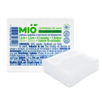 Compressa de Gaze Mió 13 Fios Estéril 7,5cm x 7,5cm com 10 Unidades