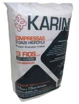 Compressa de gaze Não Esteril 7,5x7,5 13 fios Pacote c/500 Karina