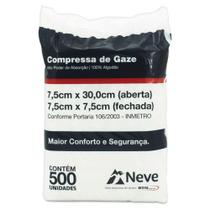 Compressa Gaze 13Fios 500Un - Neve