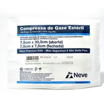 Compressa Gaze Estéril 13 Fios 7.5x7.5cm Crochê - 10 gazes