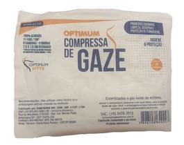 Compressa Gaze Estéril Optimum Vitta 11 Fio com 10 Unidades