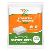 Compressa Ge Estéril Não Aderente 15x15cm 400 Unidades - Texmed