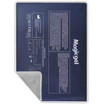 Compressas de gelo em gel reutilizáveis Magic Gel para lesões (15" x 11") - compressa de gelo grande cinza - almofada fria flexível - bolsa de gel para ombro, costas, quadril, joelho, perna e parte inferior das costas (cinza)