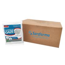 Compressas Esterilizadas de Gaze 100 Algodão 14x28 11 Fios Caixa Com 40 UN Sanfarma