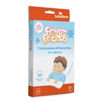 Compressas Refrescantes Alívio da Febre Babydeas Fever Friends C/4 Unidades