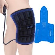 Compression Knee Ice Pack Wrap Comfpack, suporte inflável