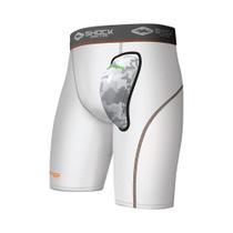 Compression Short Shock Doctor com copo rígido AirCore branco XL