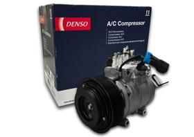 Compressor 10sre18c 12v polia 8pk 120mm denso retroescavadeira john deere 210k 310k - 437100-8250rc oem re284680