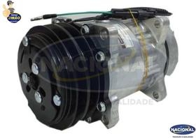 Compressor 12v denso modelo sanden 7h15 polia canal 2a saida flex 8 orelha - yn437190-0322rc