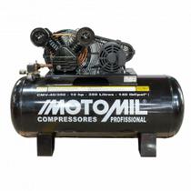 Compressor 140lbs 10HP Trifásico 220/380V CMV-40/350 Motomil