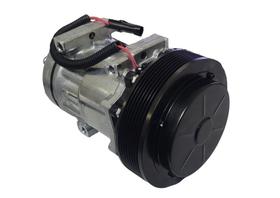 Compressor 7h15 12v polia 8pk 152mm trator case magnum colheitadeira 8800 8810 trator new holland t8 - am1111cm-0200rc oem 84279787 504078610