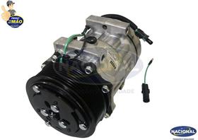 Compressor 7h15 24v polia 8pk 119mm pa carregadeira caterpillar 938h caminhao scania volvo new holland w170 - yn437190-0672rc Compressor 7h15 24v polia 8pk 119mm pa carregadeira caterpillar 938h caminhao scania volvo new holland w170 - yn437190-0672rc