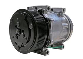 Compressor 7h15 24v polia 8pk 119mm parafuso passante saida engate traseira descarga e succao - rc600047