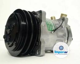 COMPRESSOR 7H15 8 ORELHA POLIA CANAL 2A SAIDA P/CIMA 12V Única