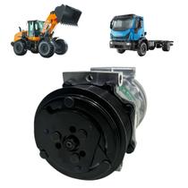COMPRESSOR 7H15 CASE 821 / W20E / IVECO TECTOR 4 PASSANTES POLIA 8PK 119MM 24V OEM: 8500795 / 4894306 Única