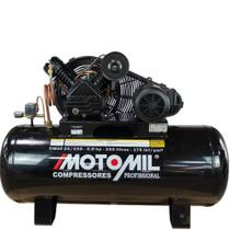 Compressor Ar 20 Pés 250L 175LBS Trifásico 220/380V Motomil