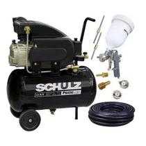 Compressor ar 8,5pés 25l 2cv pratic csi schulz + kit pintura - CDS