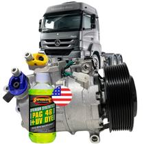 Compressor Ar Cond 7sbu16c Caminhão Mercedes Benz Axor 9pk