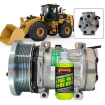 Compressor Ar Cond Compatível Com Motoniveladora Cat 938k
