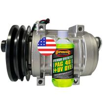 Compressor Ar Cond Tm21 24v Polia 2av 145mm Saída Horizontal